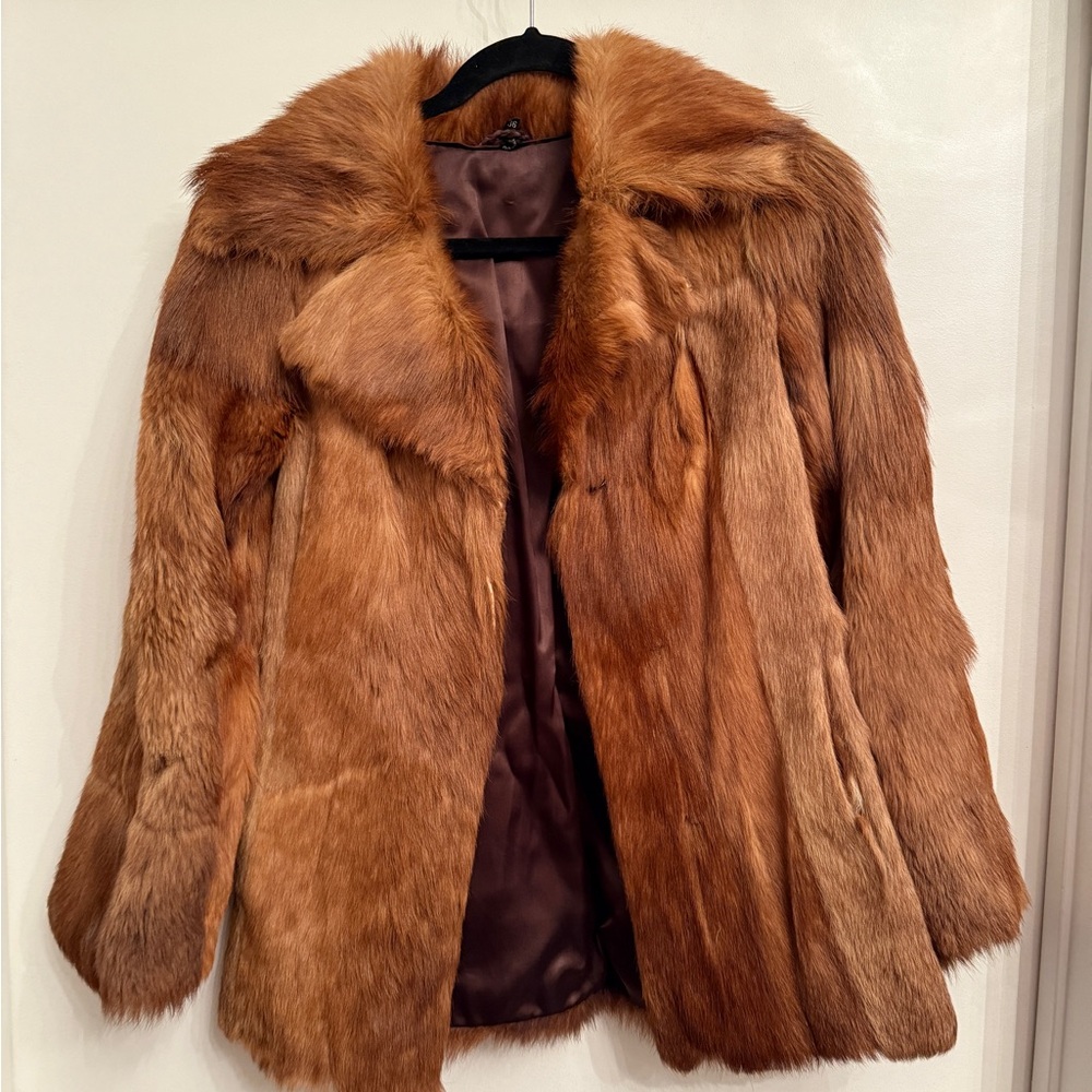 Elegant Brown Fur Coat - Echt Pelz